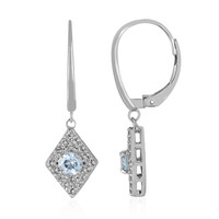 Sky Blue Topaz Silver Earrings