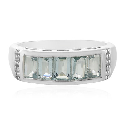 Aquamarine Silver Ring