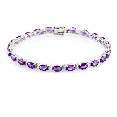 Moroccan Amethyst Silver Bracelet