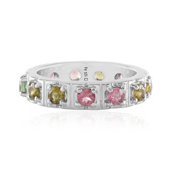 Fancy Tourmaline Silver Ring