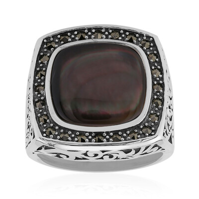 Mother of Pearl Silver Ring (Annette classic)