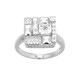 White Topaz Silver Ring (Adela Silber)