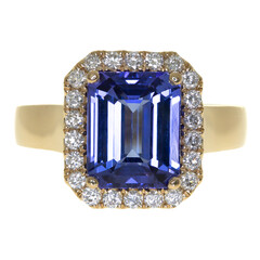 18K AAA Tanzanite Gold Ring (CIRARI)