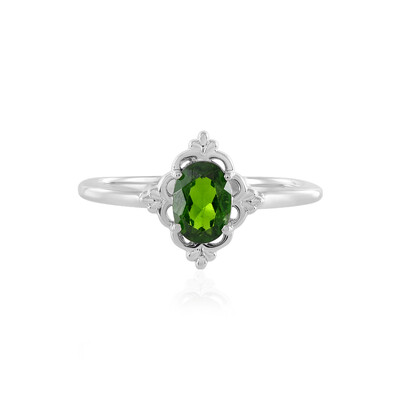 Russian Diopside Silver Ring