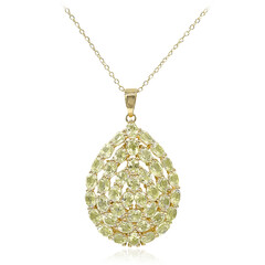Lemon Citrine Silver Necklace