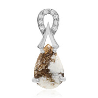 Magnesite Silver Pendant