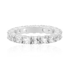White Topaz Silver Ring