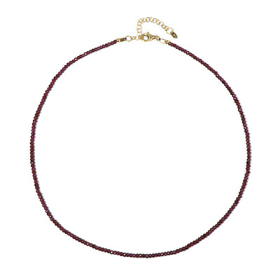 Magenta Garnet Silver Necklace