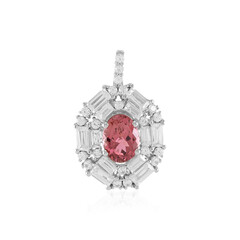 Pink Tourmaline Silver Pendant (Adela Silber)
