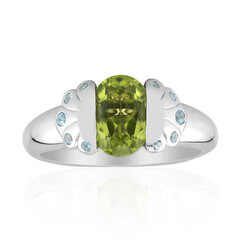 Jilin Peridot Silver Ring (Remy Rotenier)
