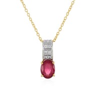 Madagascar Ruby Silver Necklace