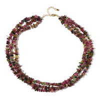 Fancy Tourmaline Silver Necklace