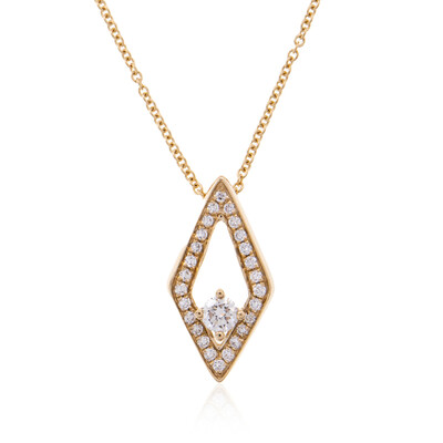 14K Flawless (F) Diamond Gold Necklace (LUCENT DIAMONDS)