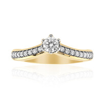 18K IF (D) Diamond Gold Ring