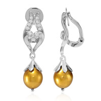 Freshwater pearl Silver ear clips