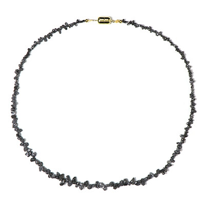 Black Diamond Silver Necklace (Adela Silber)