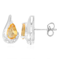 Citrine Silver Earrings