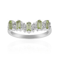 Burmese Peridot Silver Ring