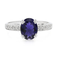 Ceylon Iolite Silver Ring