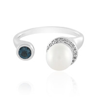 White Freshwater Pearl Silver Ring (de Melo)