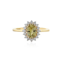 9K Yellow Tanzanite Gold Ring