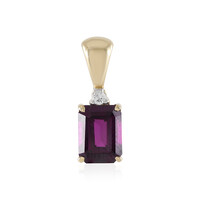 9K Magenta Garnet Gold Pendant