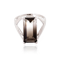 Bi Colour Quartz Silver Ring