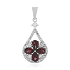 Tocantin Garnet Silver Pendant