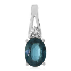Teal Kyanite Silver Pendant