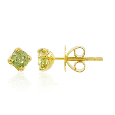 9K Sphene Gold Earrings