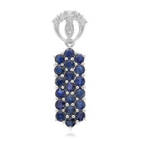 Blue Sapphire Silver Pendant