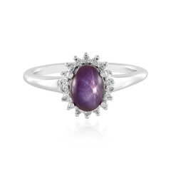 Star Ruby Silver Ring