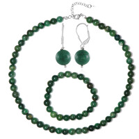 Jade Silver Set