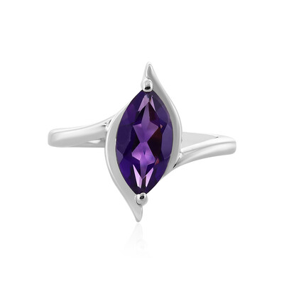 Zambian Amethyst Silver Ring