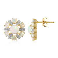 Welo Opal Silver Earrings