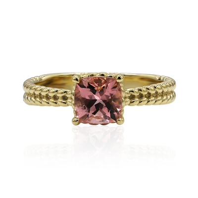 9K Pink Tourmaline Gold Ring (Adela Gold)