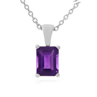Zambian Amethyst Silver Necklace