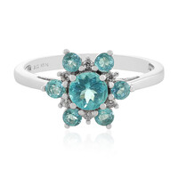 Blue Apatite Silver Ring