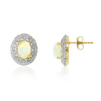 Welo Opal Silver Earrings
