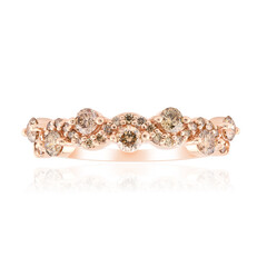 9K SI1 Argyle Rose De France Diamond Gold Ring
