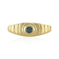 9K I4 Blue Diamond Gold Ring