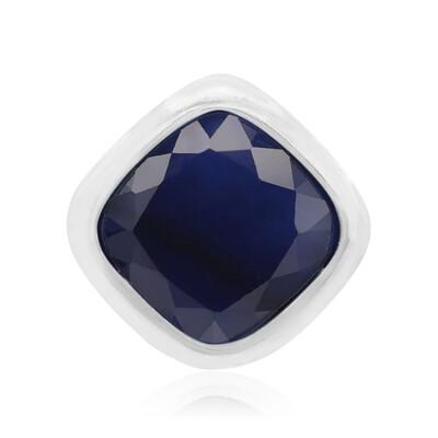 Blue Sapphire Silver Pendant (MONOSONO COLLECTION)