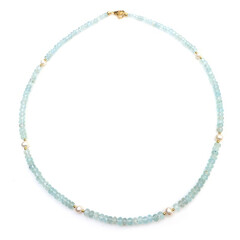 Brazilian Aquamarine Silver Necklace