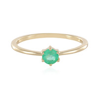 9K Colombian Emerald Gold Ring