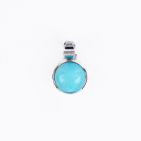 Amazonite Silver Pendant