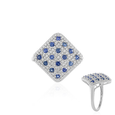 9K Blue Sapphire Gold Ring