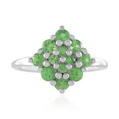 Tanzanian Tsavorite Silver Ring