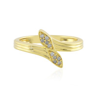 I4 (J) Diamond Silver Ring