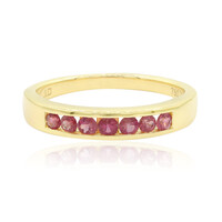 18K Red Beryl Gold Ring