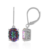 Mystic Quartz Silver Earrings